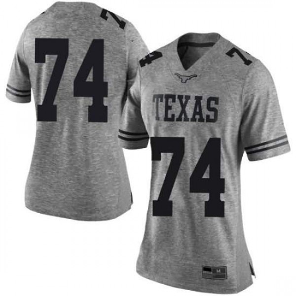 Women University of Texas #74 Rafiti Ghirmai Gray Limited Football Jersey